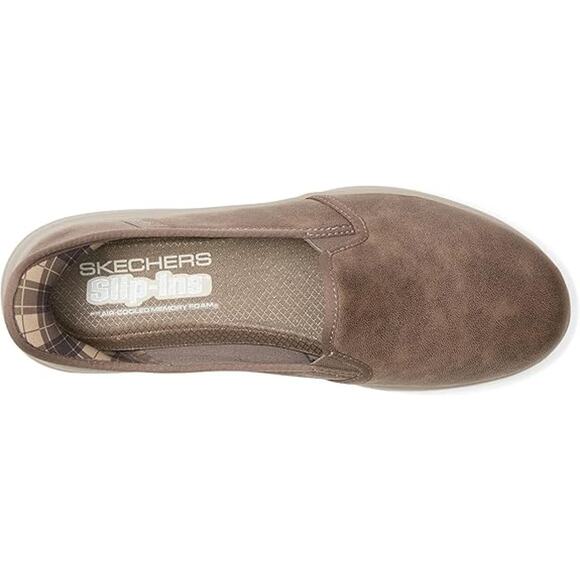 NWT SKECHERS Women's Hands Free Slip-ins Gore Loafer, Dark Taupe, 9.5 - Picture 6 of 7